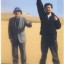 Miyazaki et Anno, lors d'une escapade dans le désert